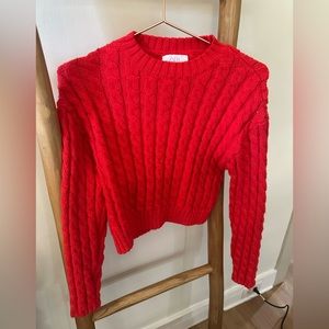 Girls red knitted sweater from Zara! It is used but in perfect condition.